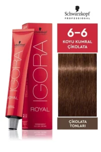 Igora Royal Çikolata Tonları 6-6 Koyu Kumral-Çikolata Saç Boyası 60ml