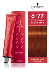 Igora Royal 6-77 Koyu Kumral Yoğun Bakır Saç Boyası 60ml