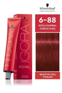 Igora Royal 6-88 Koyu Kumral Yoğun Kızıl Saç Boyası 60 ml