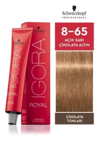 Igora Royal 8-65 Açık Sarı-Çikolata Altın Saç Boyası 60ml